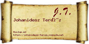 Johanidesz Teréz névjegykártya